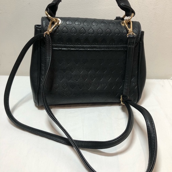 Disney Call it Spring Black Gold Purse Bag Wonderland This Way Hearts - Picture 16 of 16